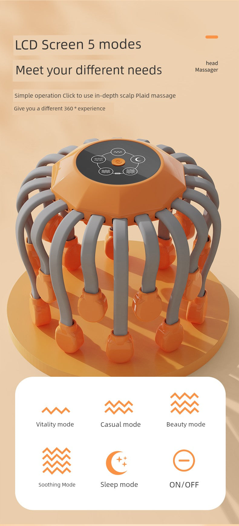 Smart Scalp Massager for Home