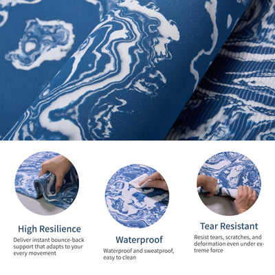 Yoga Mat, Exercise Yoga Mat Print with Non-Slip Design, Professional TPE Exericise Mat,Pilates Fitness and Floor Exercises - PrimeandBeauty