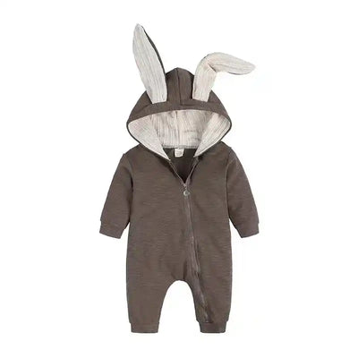 Baby Rompers Boys Girls Newborn 0 to 3 6 9 12 18 Months Boutique Cotton Long Sleeve Rabbit Ear Infant Onesie Spring Fall Clothes - PrimeandBeauty