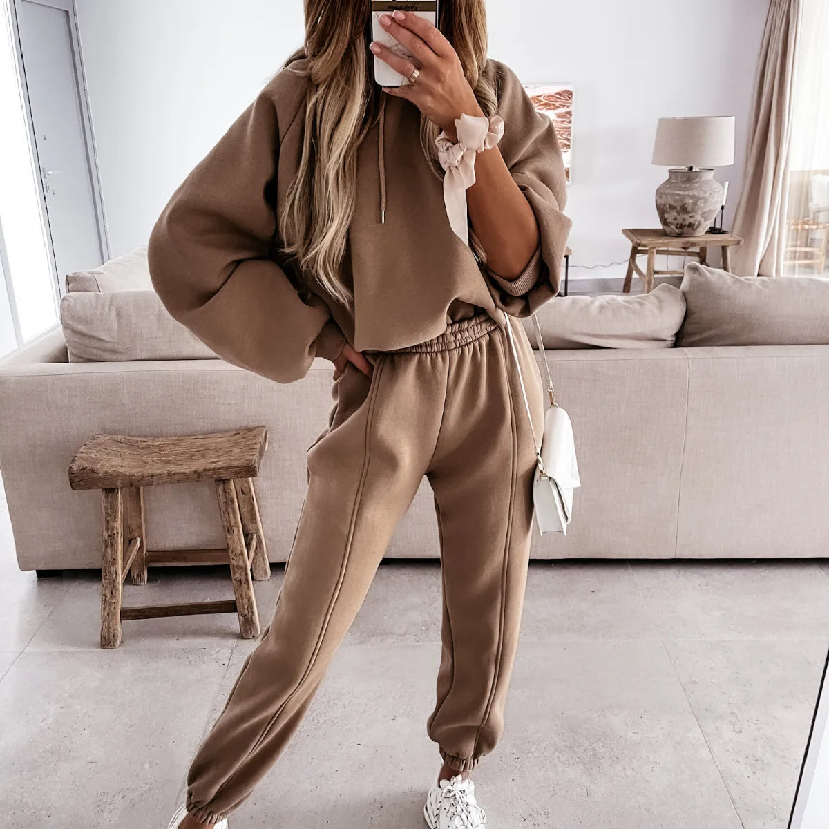 2025 Women Hoodies Sports Tops Pants Tracksuit Sweatshirt Sweat Suit Jogging Set Long Sleeve Hoodie Sport Pants Lady Suit - PrimeandBeauty