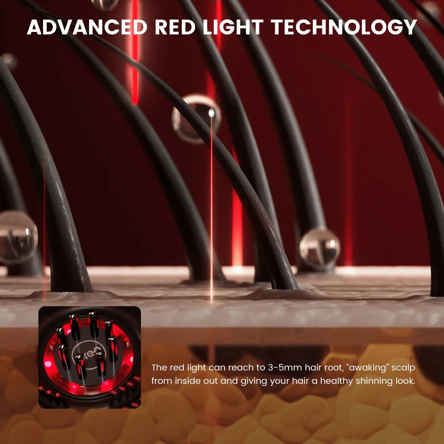 3-in-1 Red Light Massage Comb