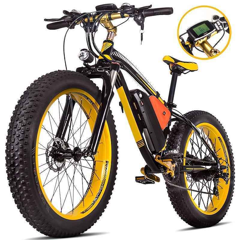 Electric Bike, 720W 26 Inch Fat Tire Mountain Ebike, 19 MPH 12.5AH 48V Battery Bicycle 7Speed Electric Dirt E Bikes, Mountain Bike, Halloween Gift - PrimeandBeauty
